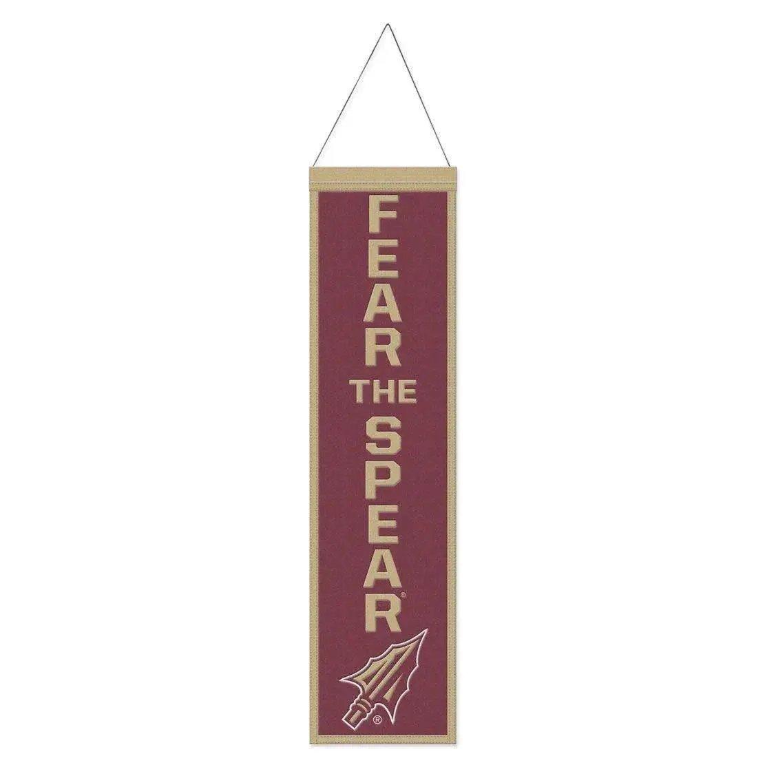 Florida State Seminoles Wool Banner 8x32 Heritage Slogan - ToylandEU™