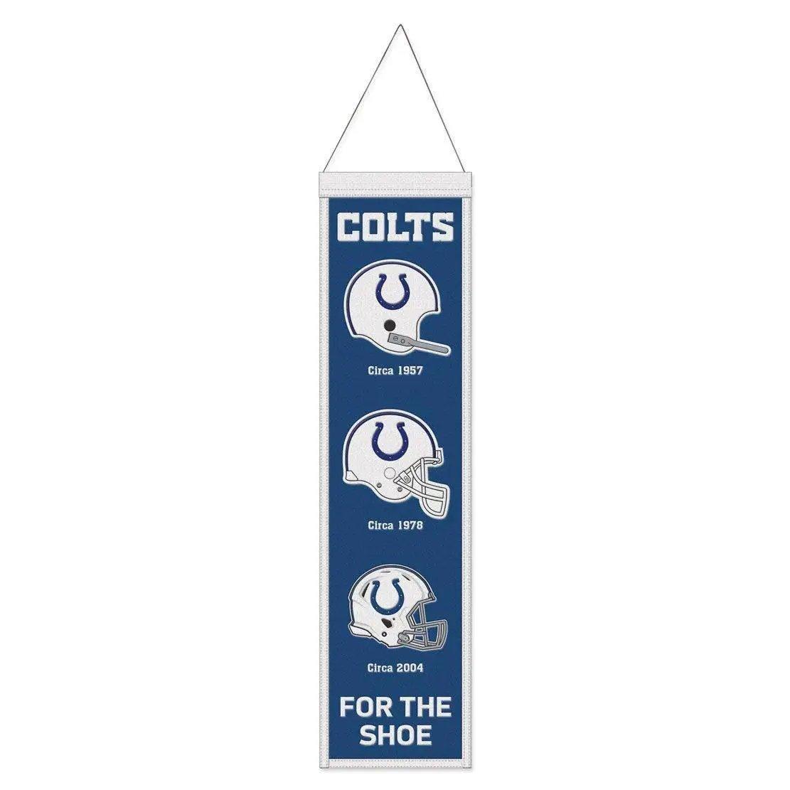Indianapolis Colts Wool Banner 8x32 Heritage Evolution - ToylandEU™