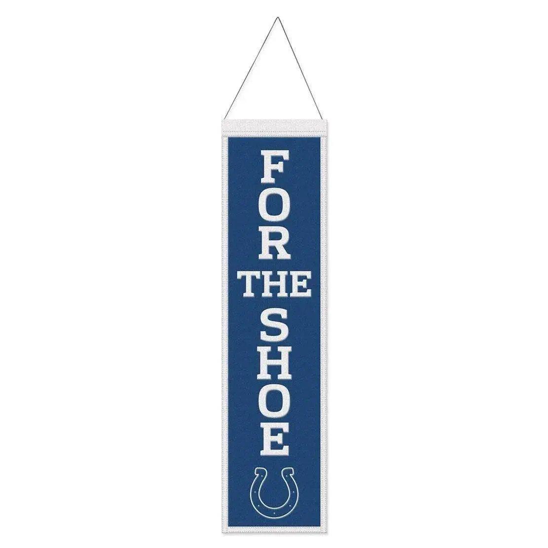 Indianapolis Colts Wool Banner 8x32 Heritage Slogan - ToylandEU™