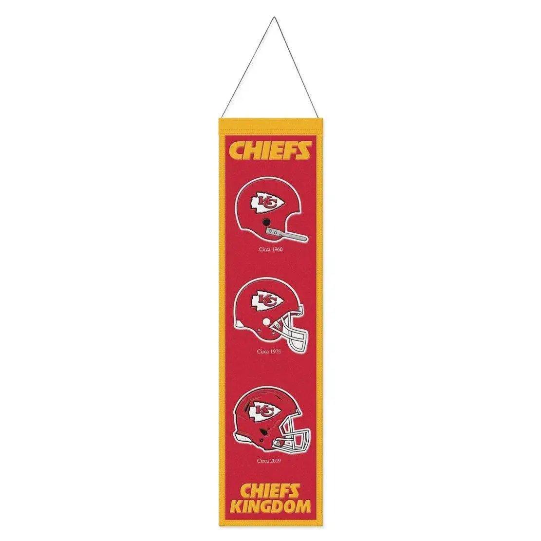 Kansas City Chiefs Wool Banner 8x32 Heritage Evolution - ToylandEU™