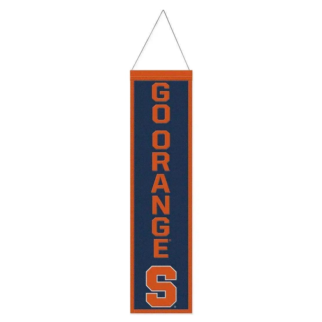 Syracuse Orange Wool Banner 8x32 Heritage Slogan Design - ToylandEU™