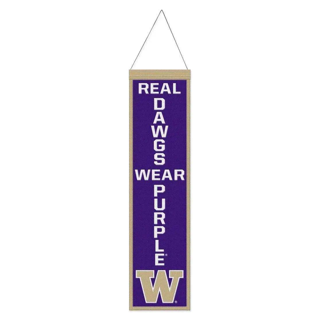 Washington Huskies Wool Banner 8x32 Heritage Slogan - ToylandEU™