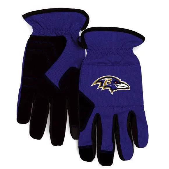 Baltimore Ravens Work Gloves Padded Protection Grip - ToylandEU™