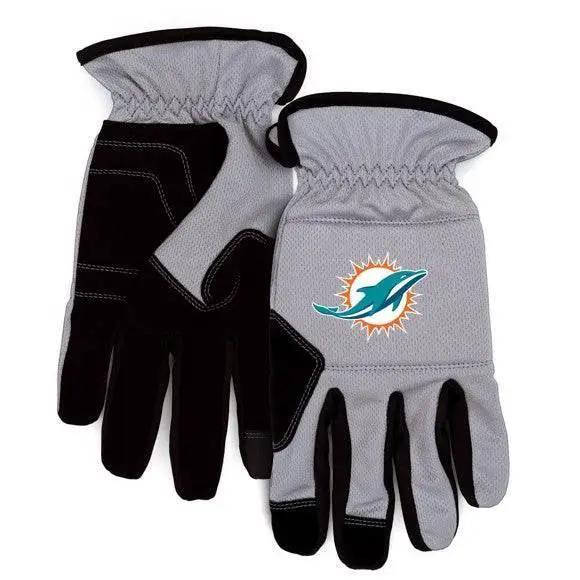Miami Dolphins Work Gloves With Durable Grip And Padding - ToylandEU™
