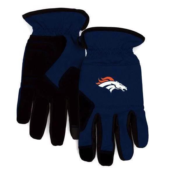 Denver Broncos Work Gloves Padded Durable Grip For Tasks - ToylandEU™