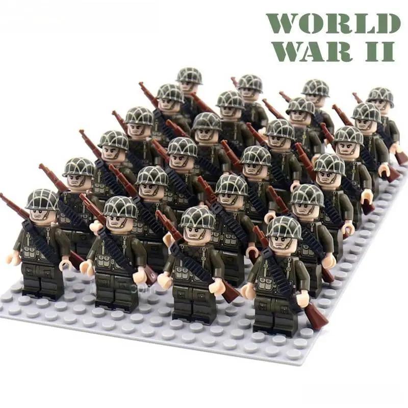 World War II American Soldiers Lego Minifigures 24 Pack - ToylandEU™
