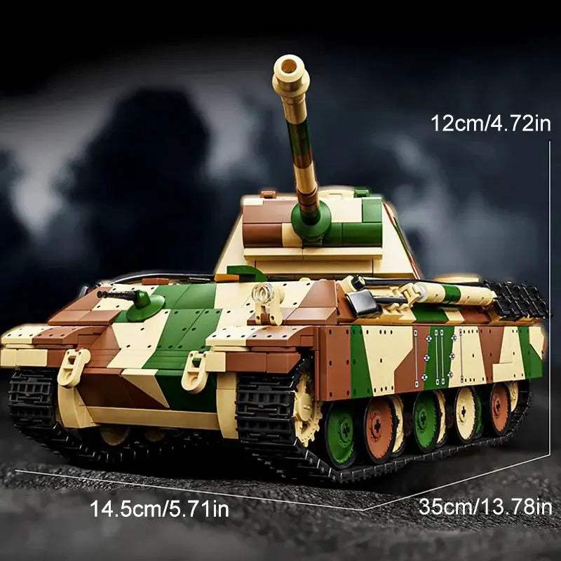 World War II Tiger Tank Blocks With Figures Authentic - ToylandEU™