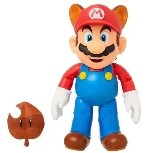 World Of Nintendo Raccoon Mario Action Figure With Super Leaf - ToylandEU