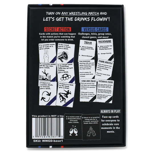 Pro Wrestling Drinking Game 2 To 15 Players Card Deck - ToylandEU™