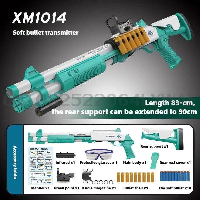 XM1014 Soft Shell Ejection Launcher Toy Rifle Gun Foam Dart - ToylandEU™
