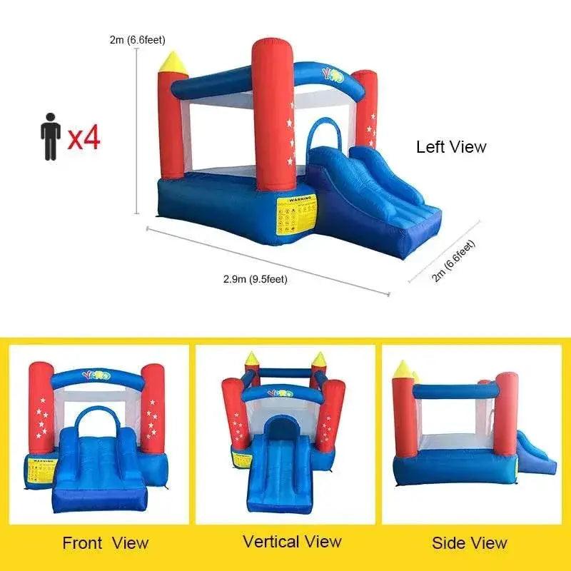 YARD Mini Inflatable Bouncy Castle with Blower - Fun Jumping Trampoline for Kids' Birthday Parties - ToylandEU™