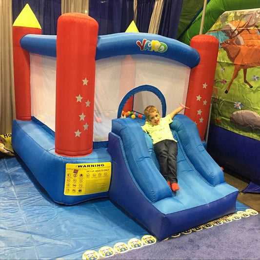 YARD Mini Inflatable Bouncy Castle with Blower - Fun Jumping Trampoline for Kids' Birthday Parties - ToylandEU