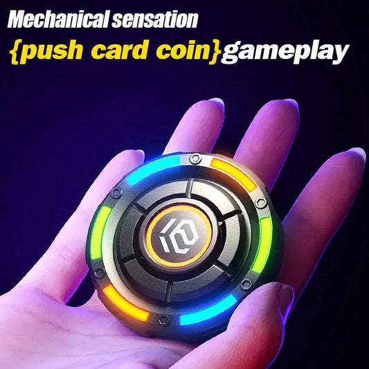 YIJOO 3in1 Metal EDC Pushing Card Hand Spinner Fidget Toy - ToylandEU™