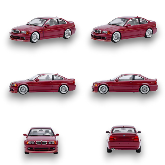 YM Model BMW E46 Alpina B3 Deep Wine Red 1:64 - ToylandEU™