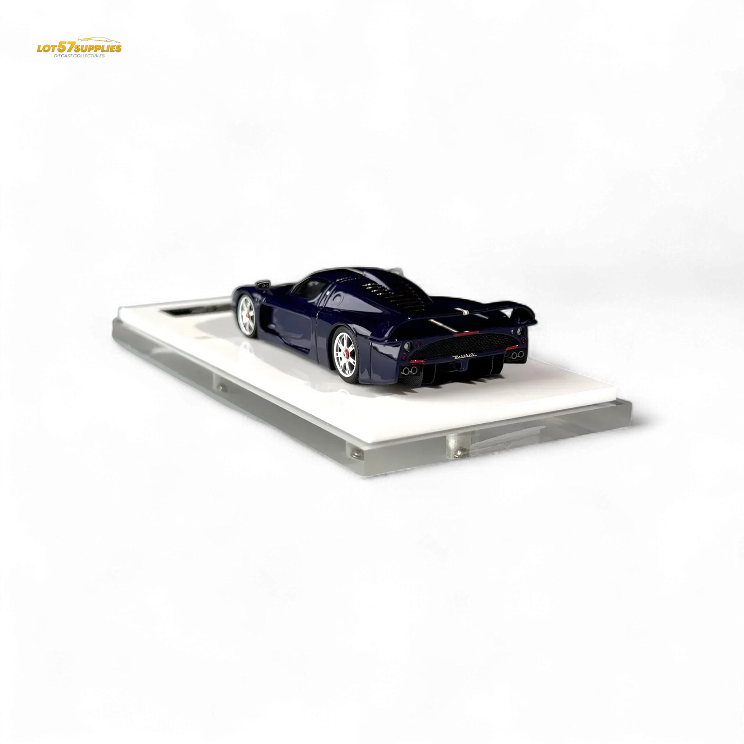 YM Model Maserati MC12 Stradale Corsa Blue Carbon 1:64 - ToylandEU