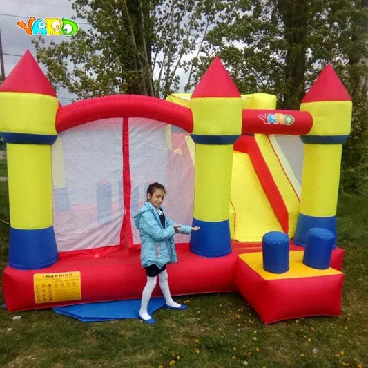 Yard Inflatable Bouncy Castle 4X3.8X2.5M Kids Trampolines - ToylandEU