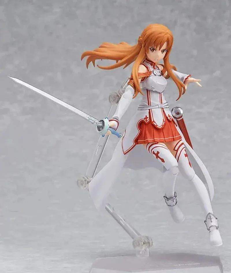 Yuuki Asuna Action Figure, Anime Figurines Sword Art Online, Toy Face Swap and Movable Joints 15 CM - ToylandEU