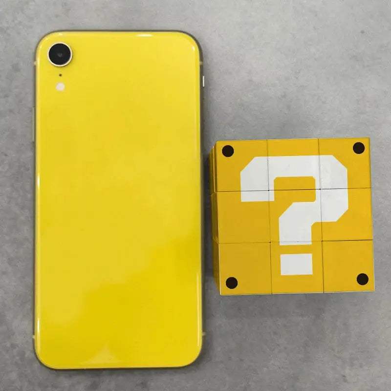 ZIINA STAR Question Mark 3x3 yellow square cube, 3x3x3 question mark speed cube, suitable for adults,birthday gift - ToylandEU