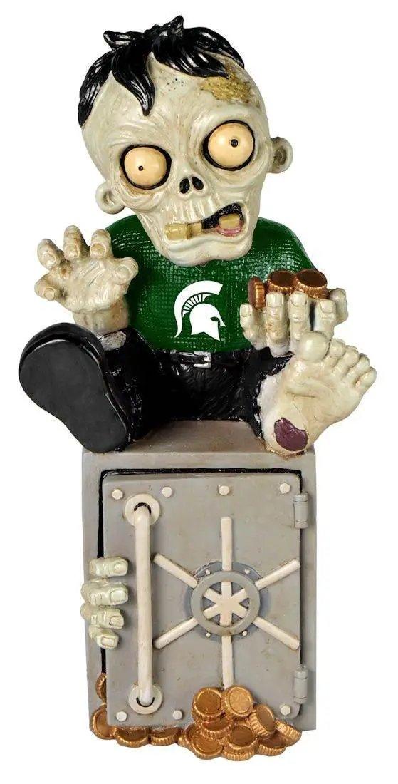 Michigan State Spartans Zombie Figurine Bank Painted Resin - ToylandEU™