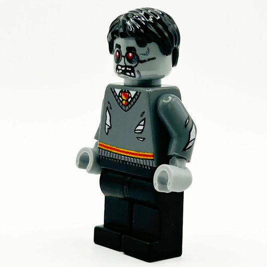 Zombie Harry Custom Figure Built From Authentic LEGO Parts With Premium Printing - ToylandEU
