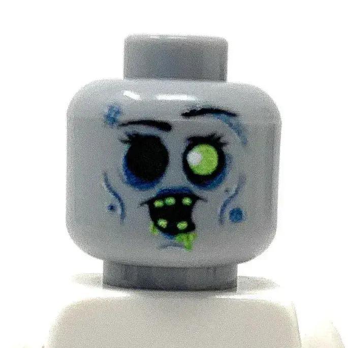 Zombie Minifig Head Lego Compatible Printed Quality - ToylandEU™