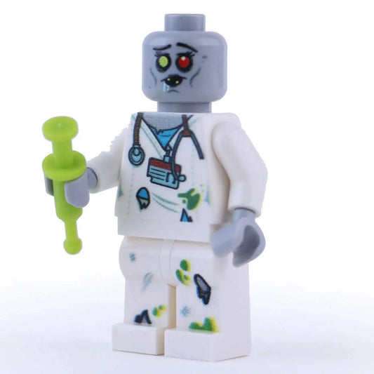 Zombie Nurse Minifigure Custom Printed On Authentic LEGO - ToylandEU™
