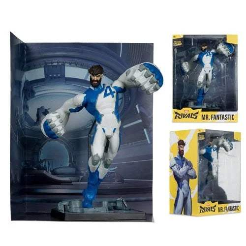 Action Figure | Marvel Rivals Mr Fantastic | 1:6 Scale | Base With Comic Book