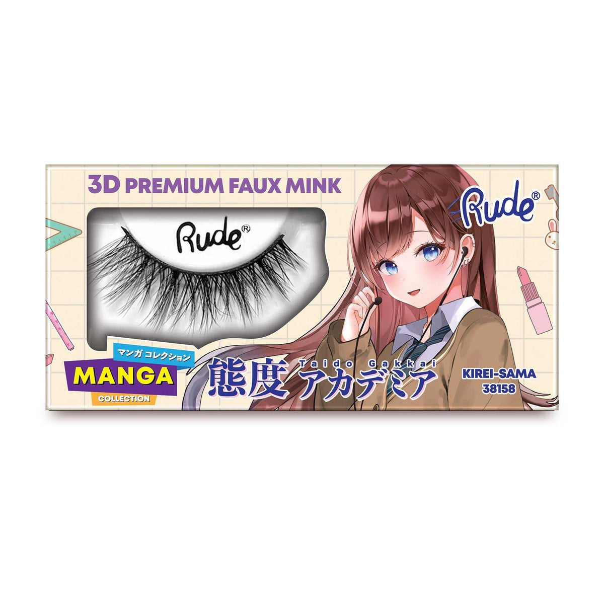 Faux Mink False Eyelashes | 3D Manga Design Features | Soft Texture