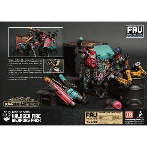 Acid Rain Authentic Halogen Fire Weapon Set For 1/18 Figures