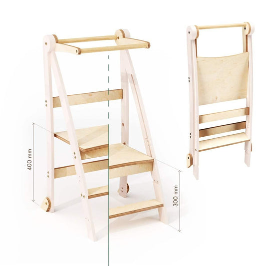 Montessori Learning Tower | Adjustable Height | Sturdy Safe | Multiple Sizes