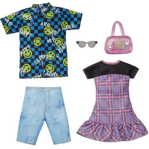 Barbie And Ken Plaid Checker Fashion Two Outfit Pack