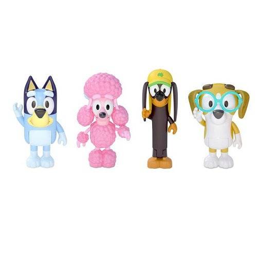 Bluey Figures Four Pack Set For Imaginative Playtime Fun