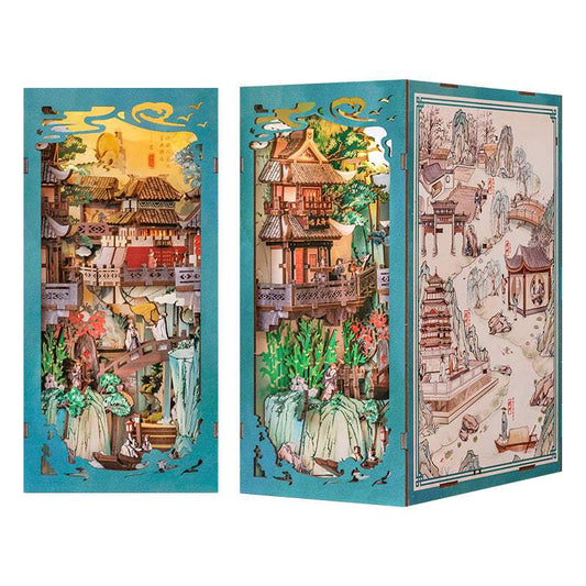3D Book Stand | DIY Wooden Puzzle Model | Multiple Theme Choices For Desktop