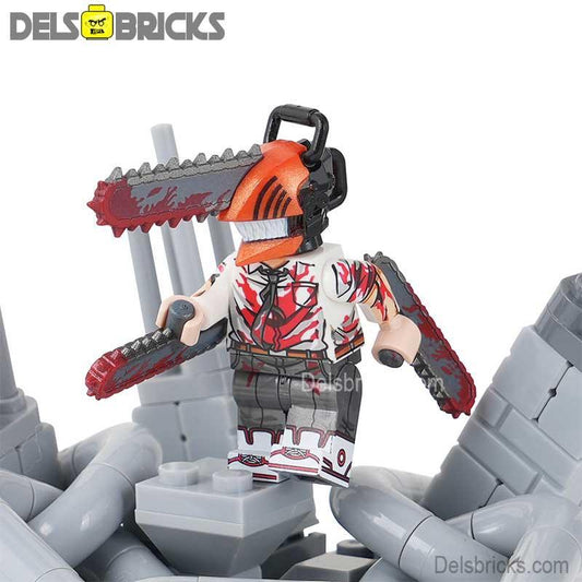 Chainsaw Man Denji & War zone Playset Lego Minifigures - ToylandEU