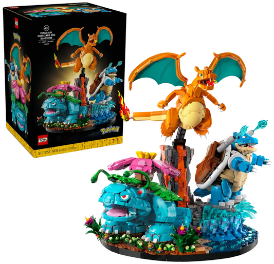 LEGO® Pokémon Set | Venusaur Charizard And Blastoise | 6838 Pieces | Ages 18+