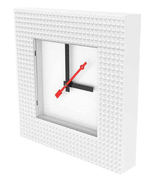 LEGO® Wall Clock | White Buildable Design | Ages 6 Plus | 5010226
