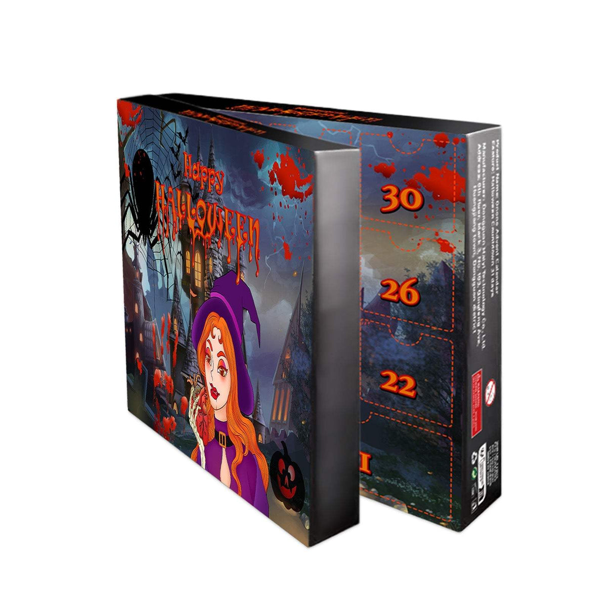 Halloween Advent Calendar | 31 Day Countdown Blind Box | Rubber Toy Set | Kids Ages 7 To 14
