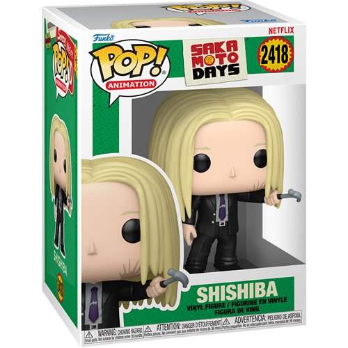 Funko Pop Figure | Sakamoto Days Series | Shishiba Character | 3.75 Inch Scale