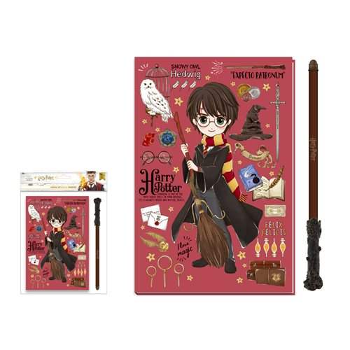 Harry Potter Journal | Wand Pen Included | Lined Pages | Student Notebook