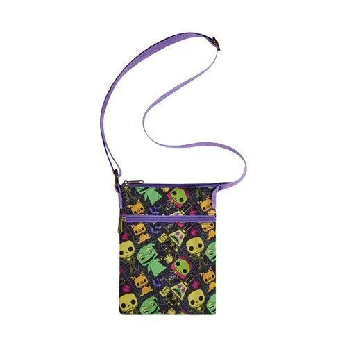 Nightmare Before Christmas Black Light Crossbody Passport Bag - ToylandEU