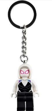 LEGO® Ghost Spider Key Chain | Posable Marvel Minifigure | Metal Ring | Ages 6+