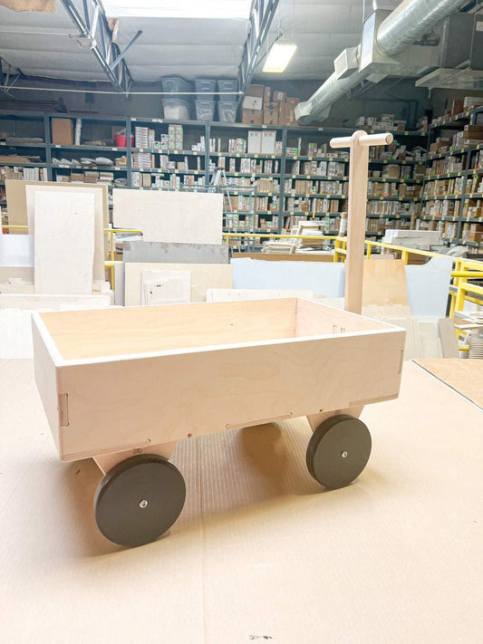 Montessori Push Cart | Baltic Birch Plywood | Smooth Sanded Frame | Toddlers