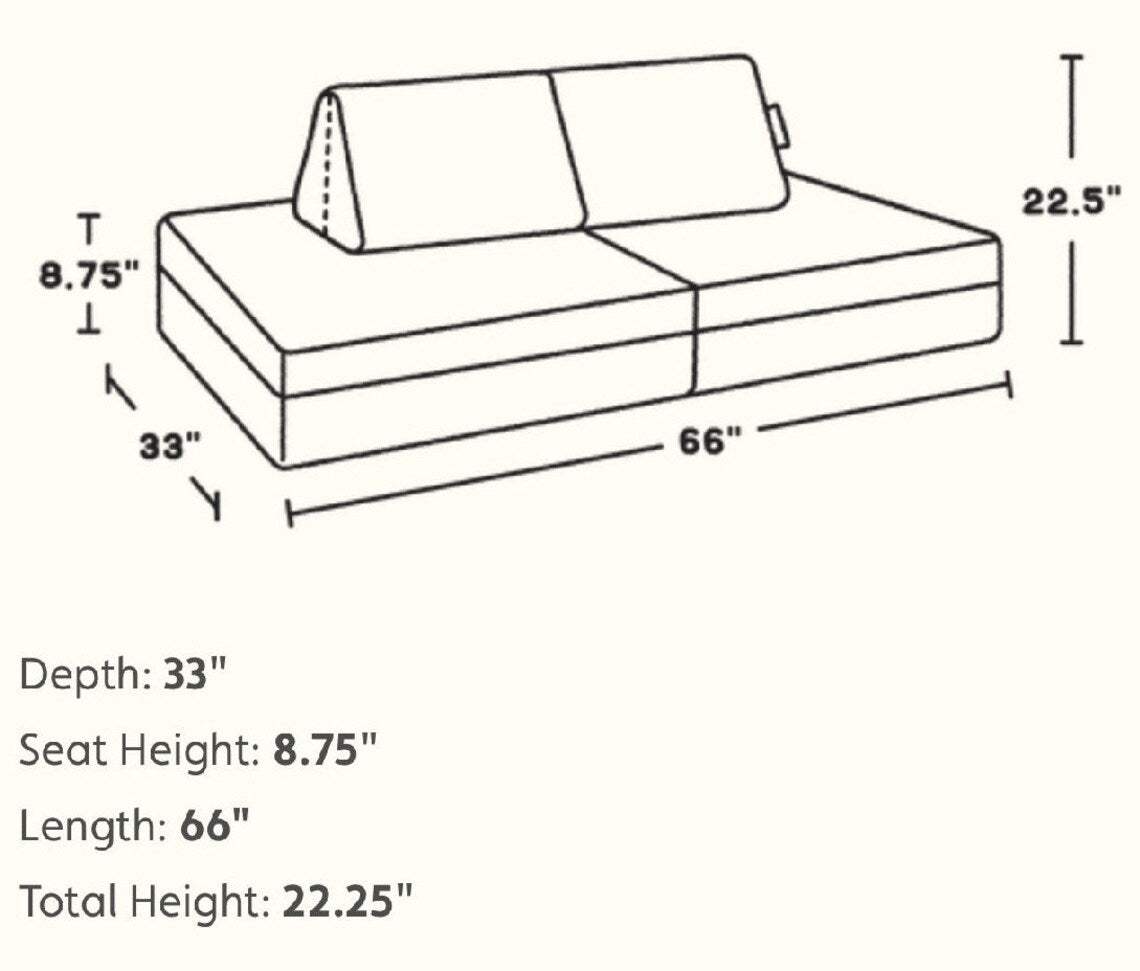 Ronan Play Cushion Couch | Fits Kids Couch Cushions