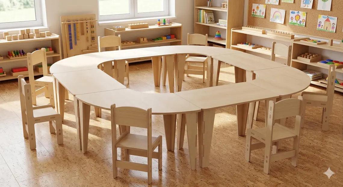 Kids Table Baltic Birch Small Rectangular Toylandeu