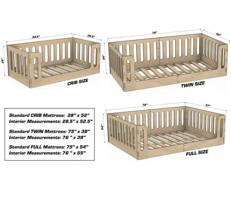 Floor Bed For Kids | Baltic Birch Plywood | Toylandeu™