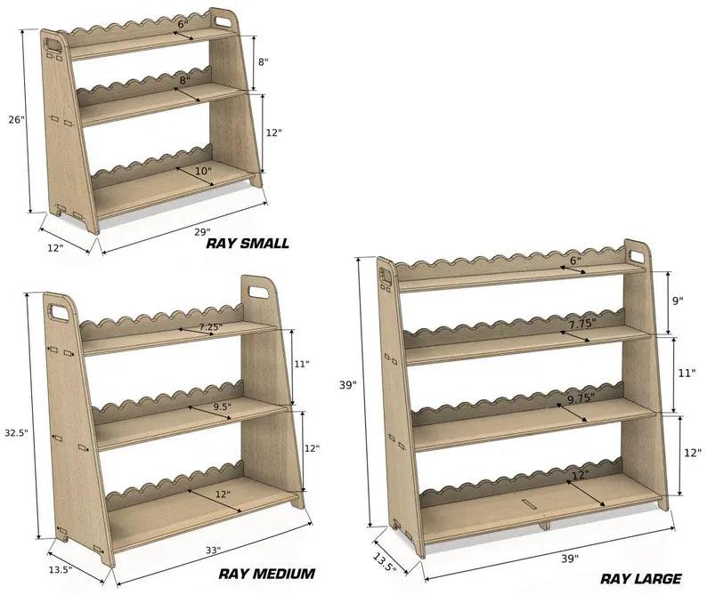 Baltic Birch Toy Shelf | Scalloped | Toylandeu™