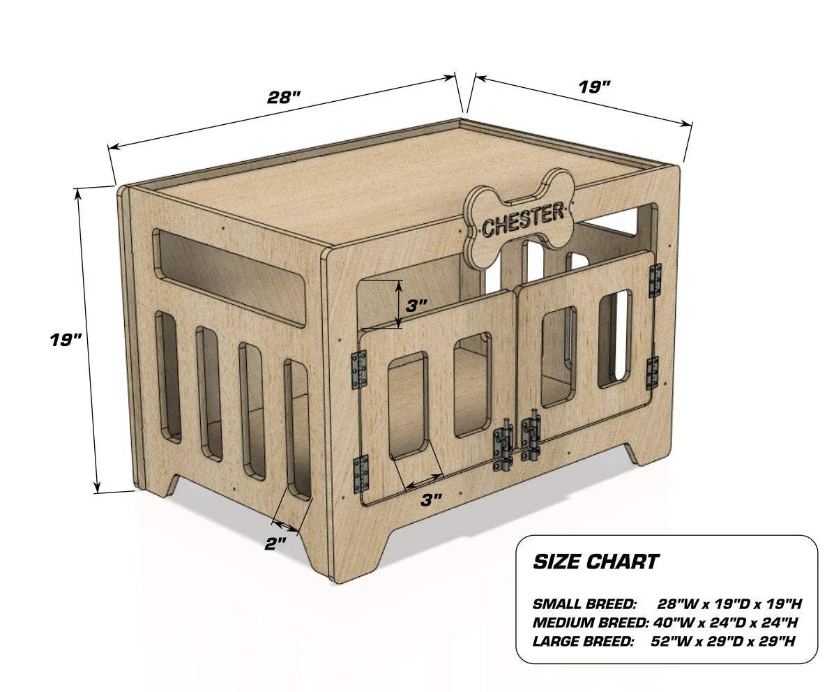 Modern Dog House | Acrylic Front Window