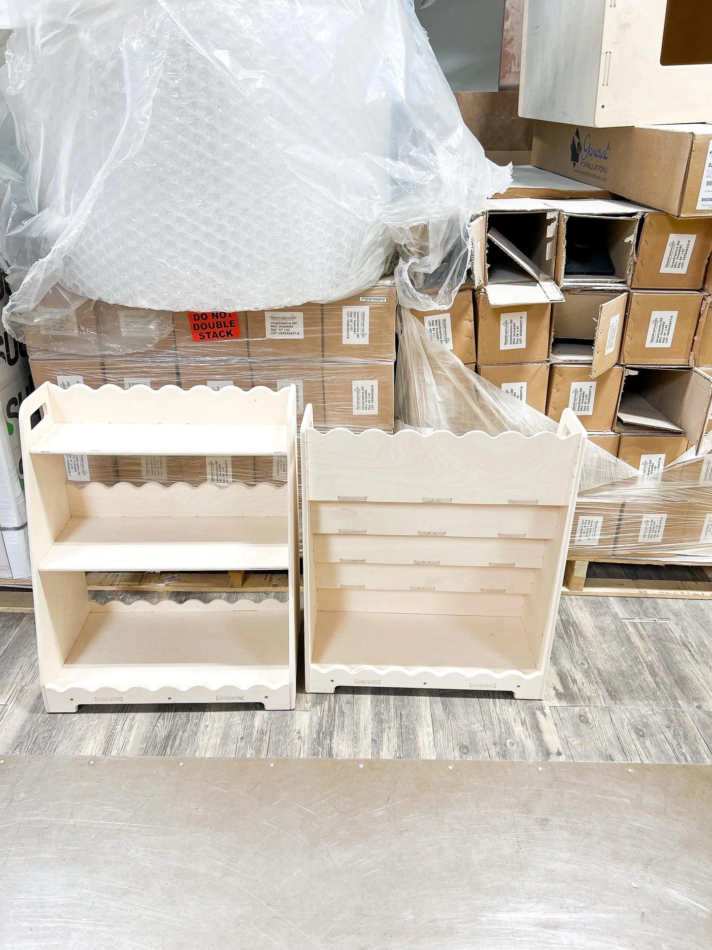 Baltic Birch Bookshelf | Scalloped Edges | Toylandeu™