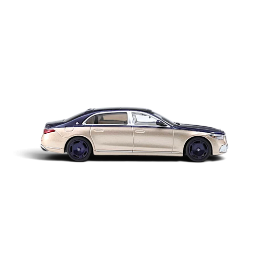 AR BOX 2021 Mercedes-Benz Maybach W223 Blue-Gold 1:64