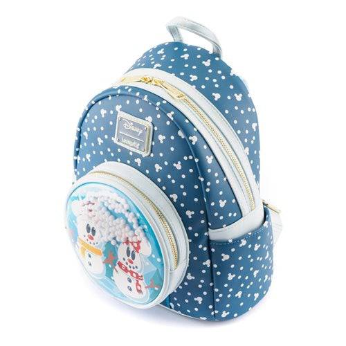 Disney Snow Globe Mini Backpack Collectible Mickey And Minnie